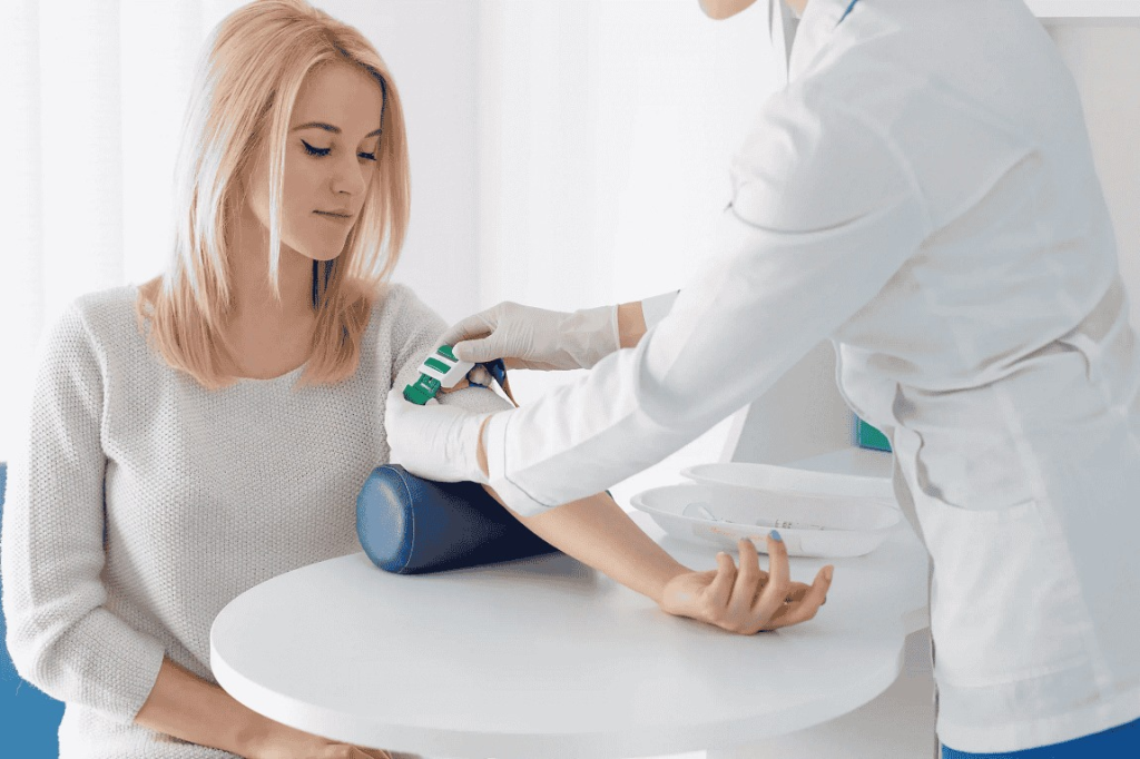 Girl on Lab Test - Vitals Health Care