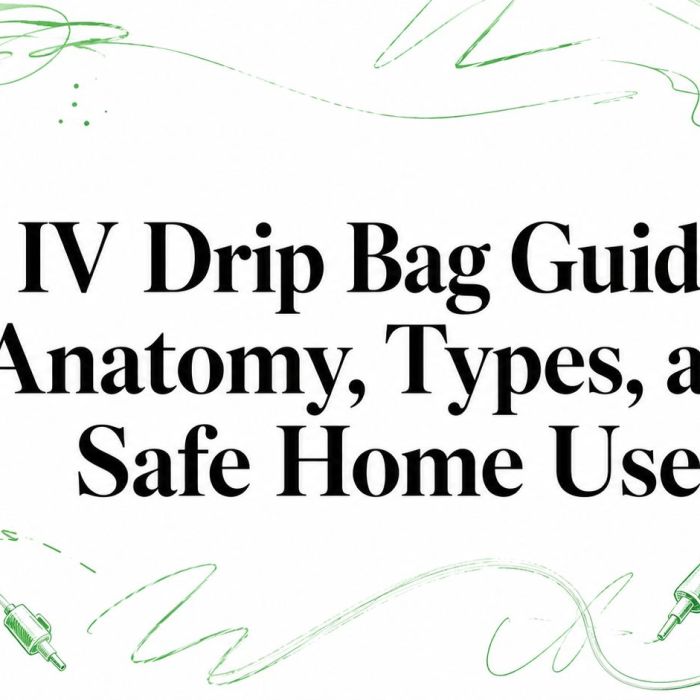 IV Drip Bag Guide: Anatomy, Types, and Safe Home Use