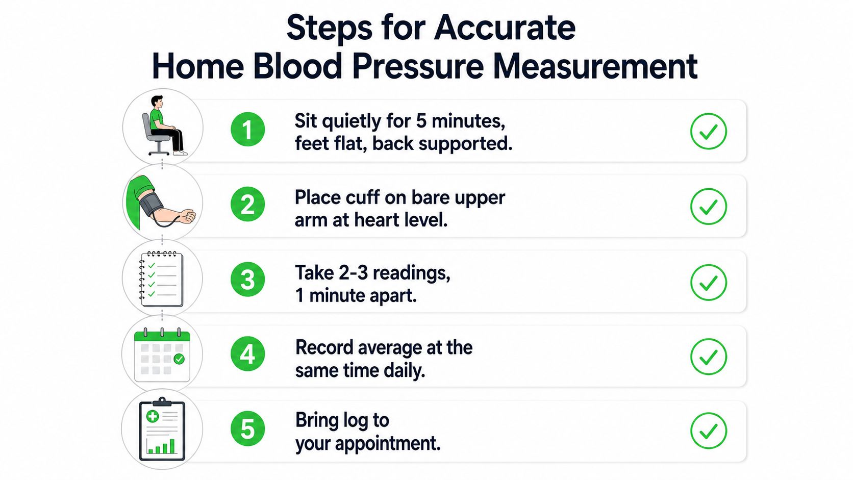 جدول ضغط الدم حسب العمر: Ranges, Charts, and Safe Targets 6 A five-step guide on how to accurately measure blood pressure at home using a digital monitor.
