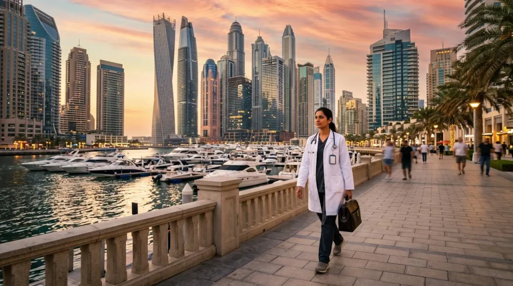 Doctor on call Marasi Drive – DHA-licensed doctor home visit by Vitals Healthcare